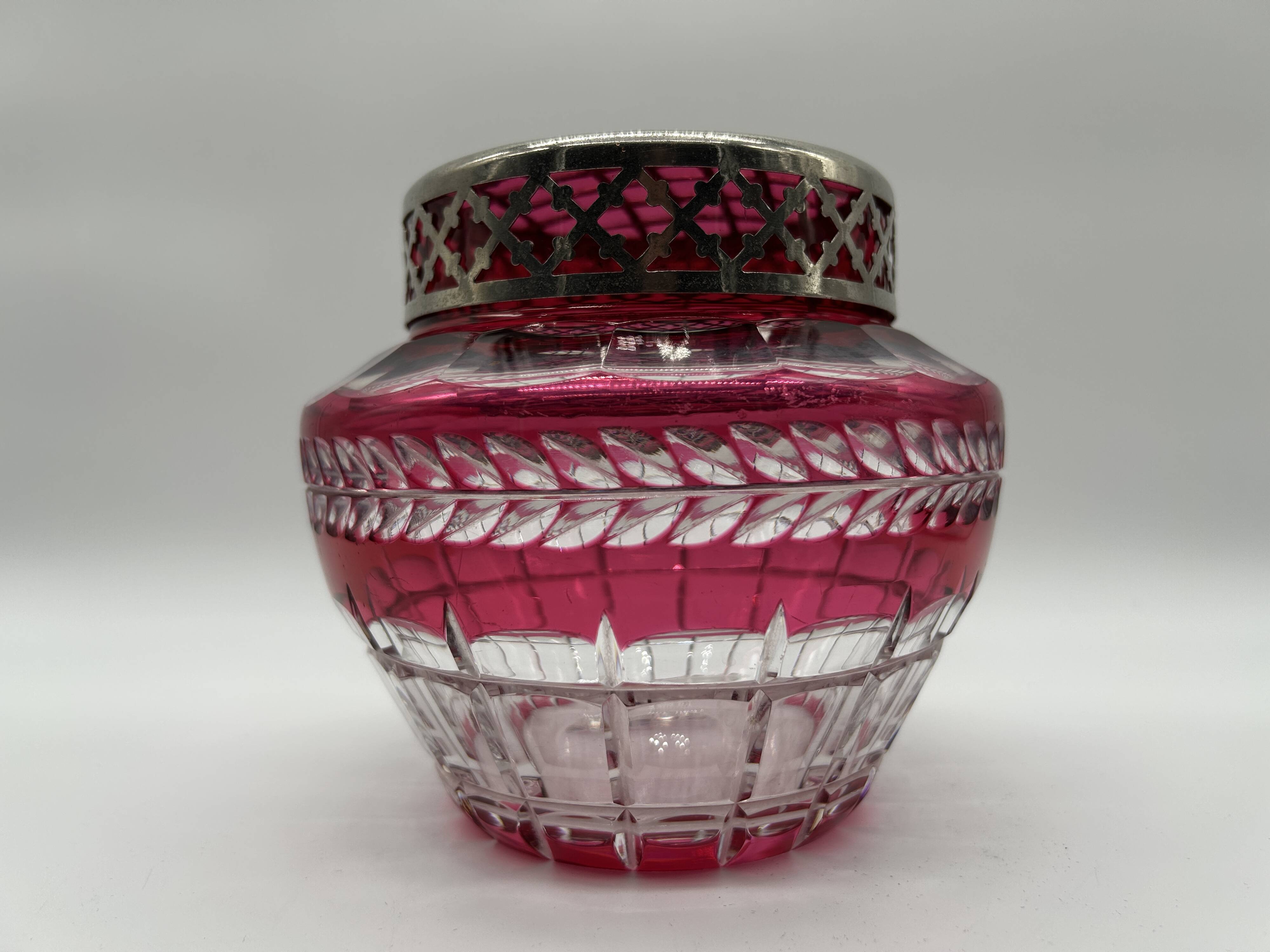 Crystal flower holder from the VSL Art Deco period.