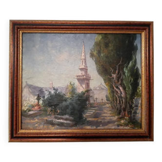 Tableau lionel floch - breton cemetery