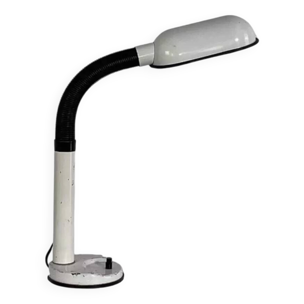 Lampe de bureau articulée vintage blanche