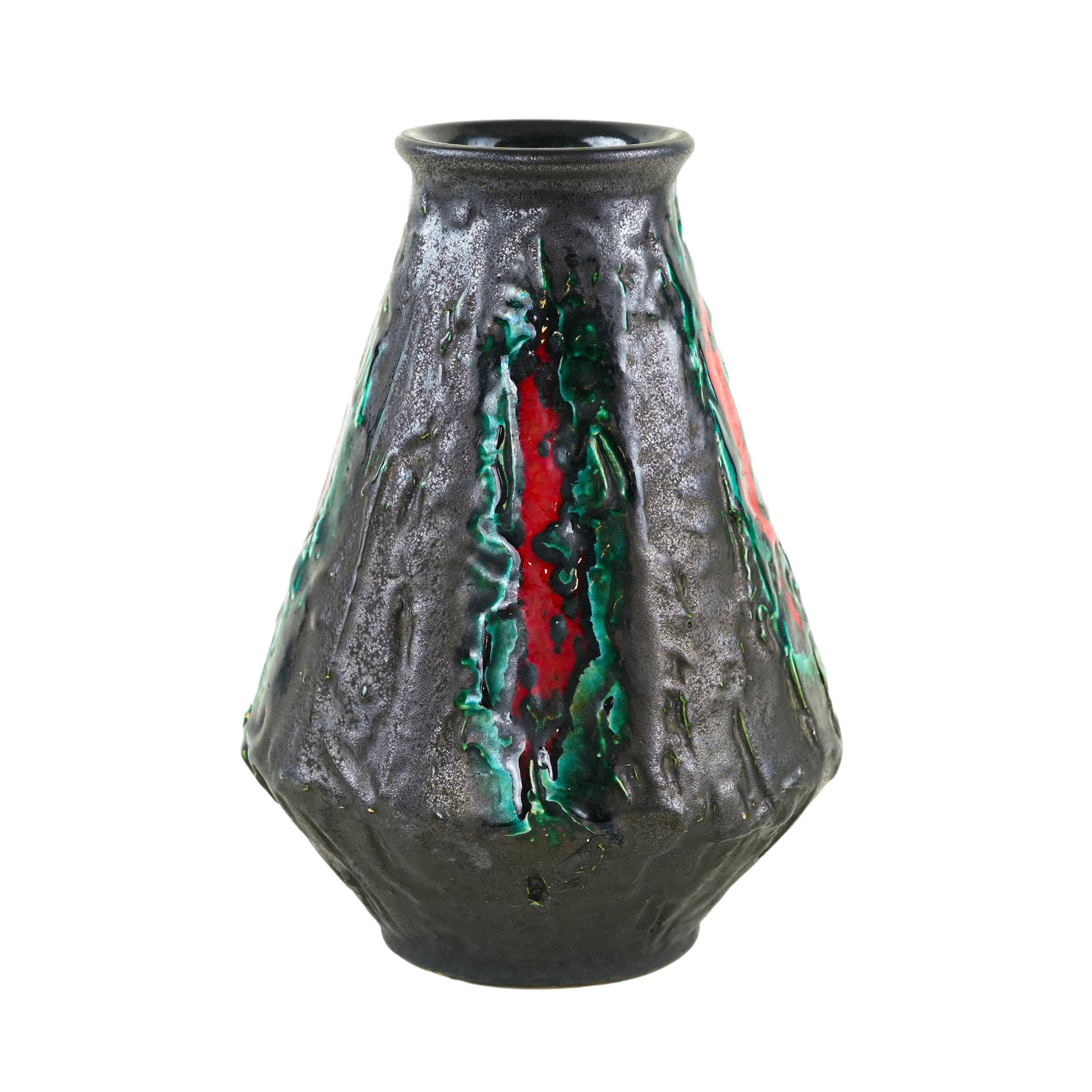 Ceramic vase, German design, 1970s, made in West Germany