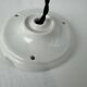 Ancienne suspension art-deco en opaline 28 cm