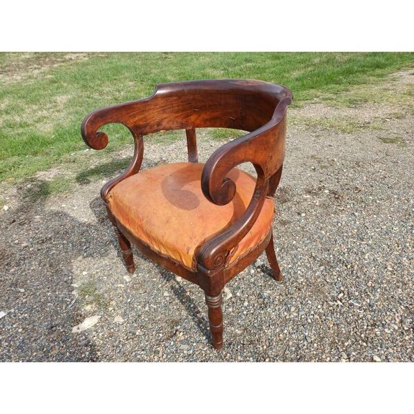 Fauteuil Empire 19ème Acajou