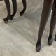 Set of 3 rustic nesting coffee tables in Louis XV style from 1950.