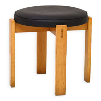 Tabouret en cuir scandinave