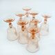8 verres à pied Rosaline Luminarc Arcoroc - vintage années 80