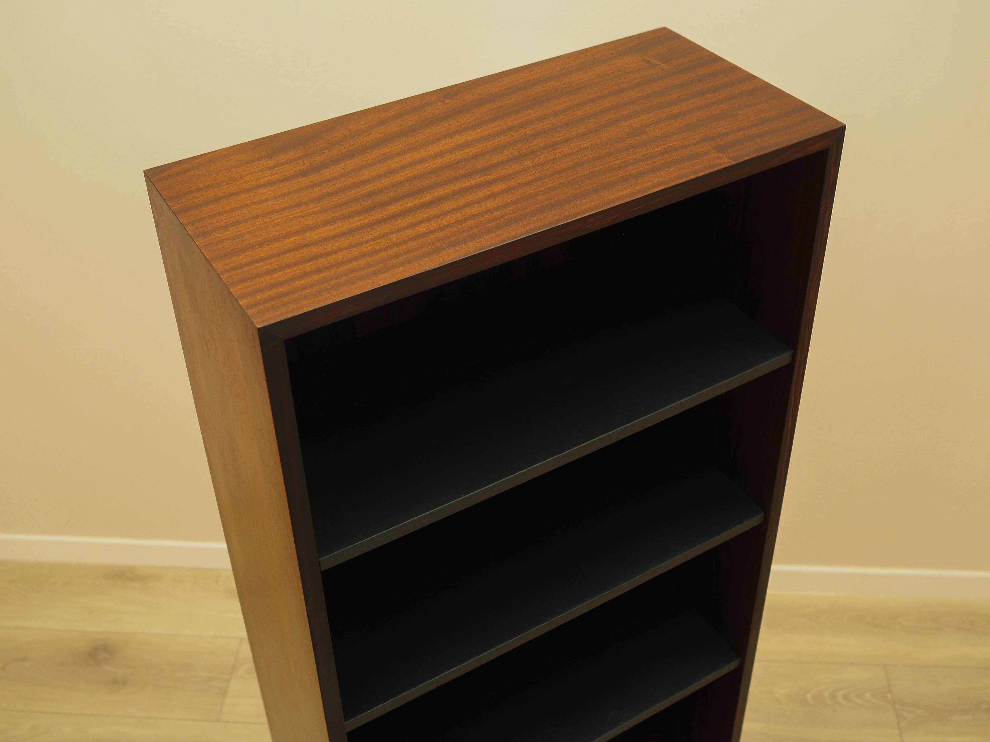 Mahogany bookcase, Danish design, 1970s, manufactured by Omann Jun