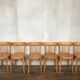 Series of 8 chairs Baumann vintage edition 1960