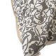 Housse de coussin etnik blanc gris - 50 x 50