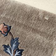 Luxurious Rug 100% SILK/China/Hand-Tied/Crane Motif/1950s