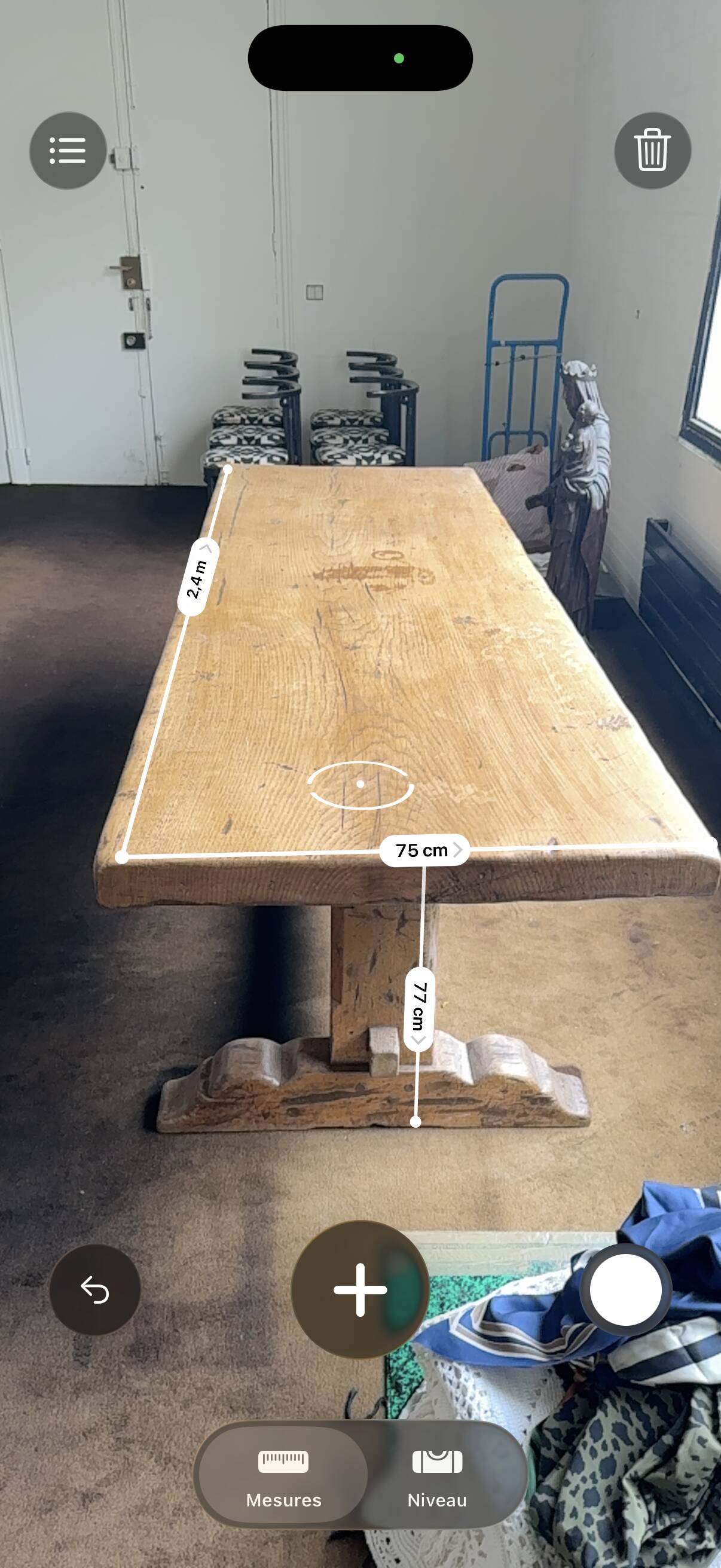 Large antique farmhouse table made of solid wood, in monastery style.