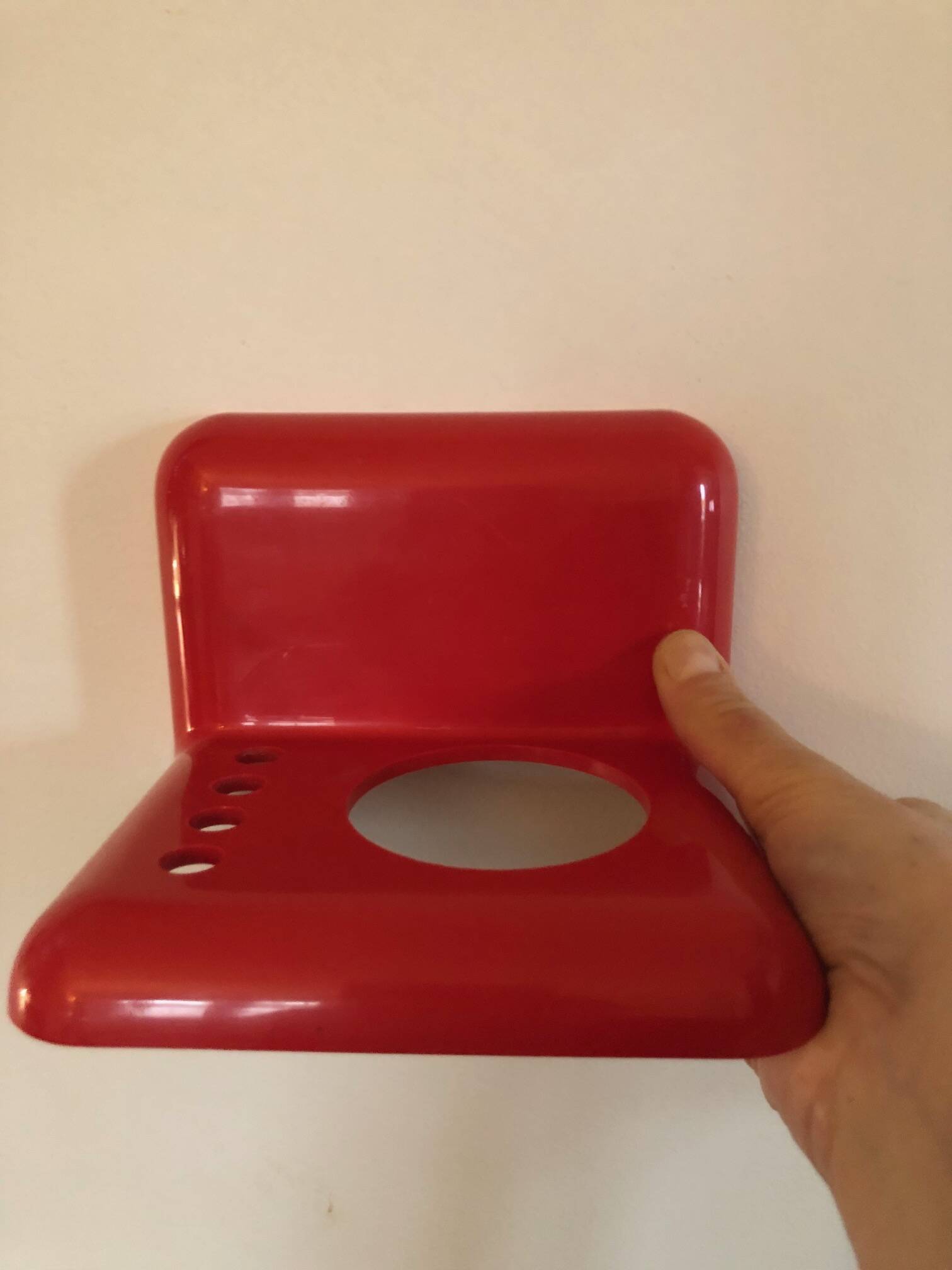 Bathroom accessory set, BILUMEN, G. Castiglioni, ABS, 1970s