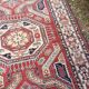 Antique Caucasian Shirvan carpet from the late 19th century, handmade wool, 183x275cm.