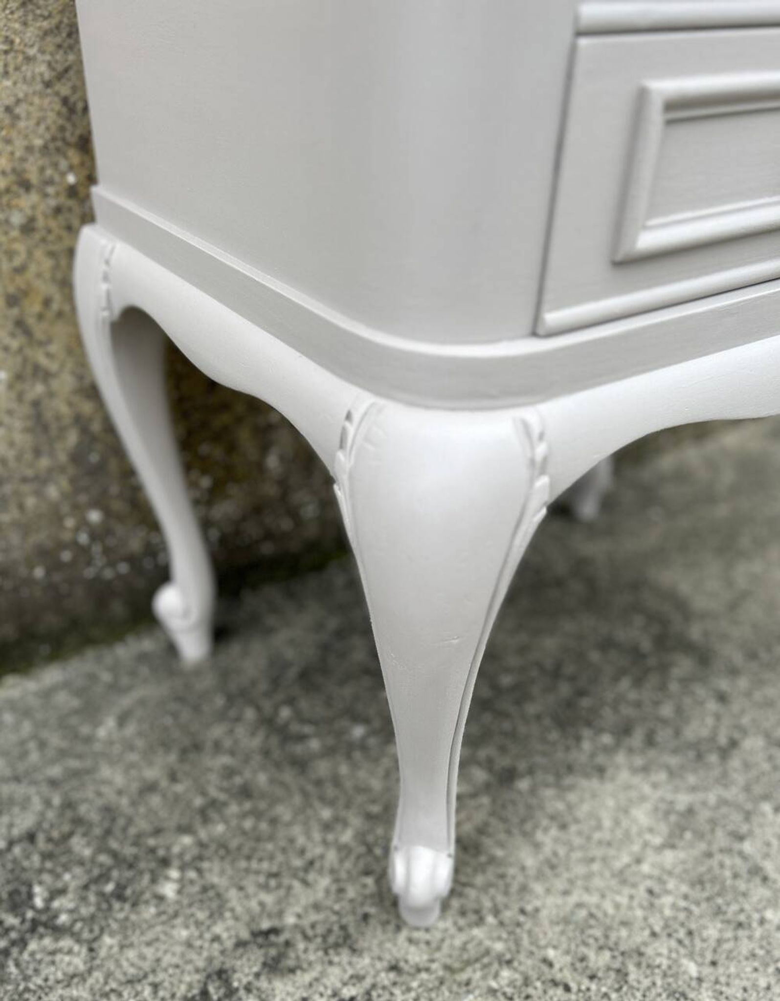 Pair of bedside tables, Louis XV style, vintage, 1960s