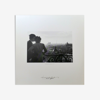 Photo reproduction of Willy Ronis "Les amants de la Bastille 1957"