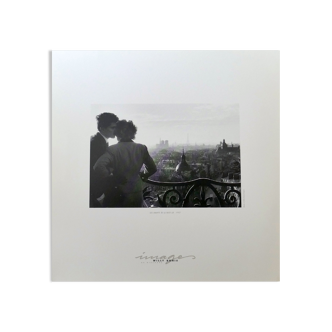 Photo reproduction of Willy Ronis "Les amants de la Bastille 1957"