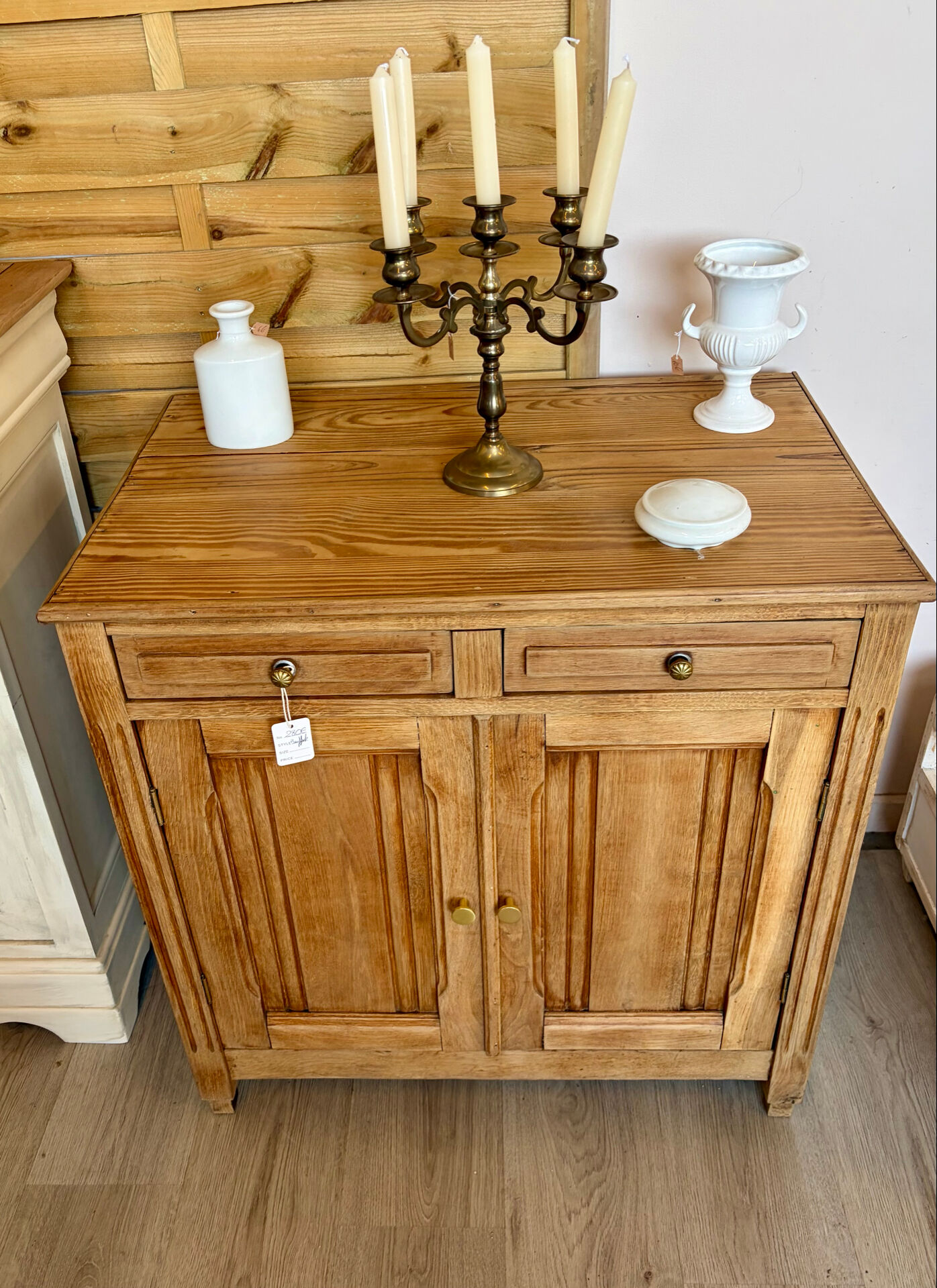 Small raw wood buffet