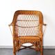 Fauteuil en rotin tressé