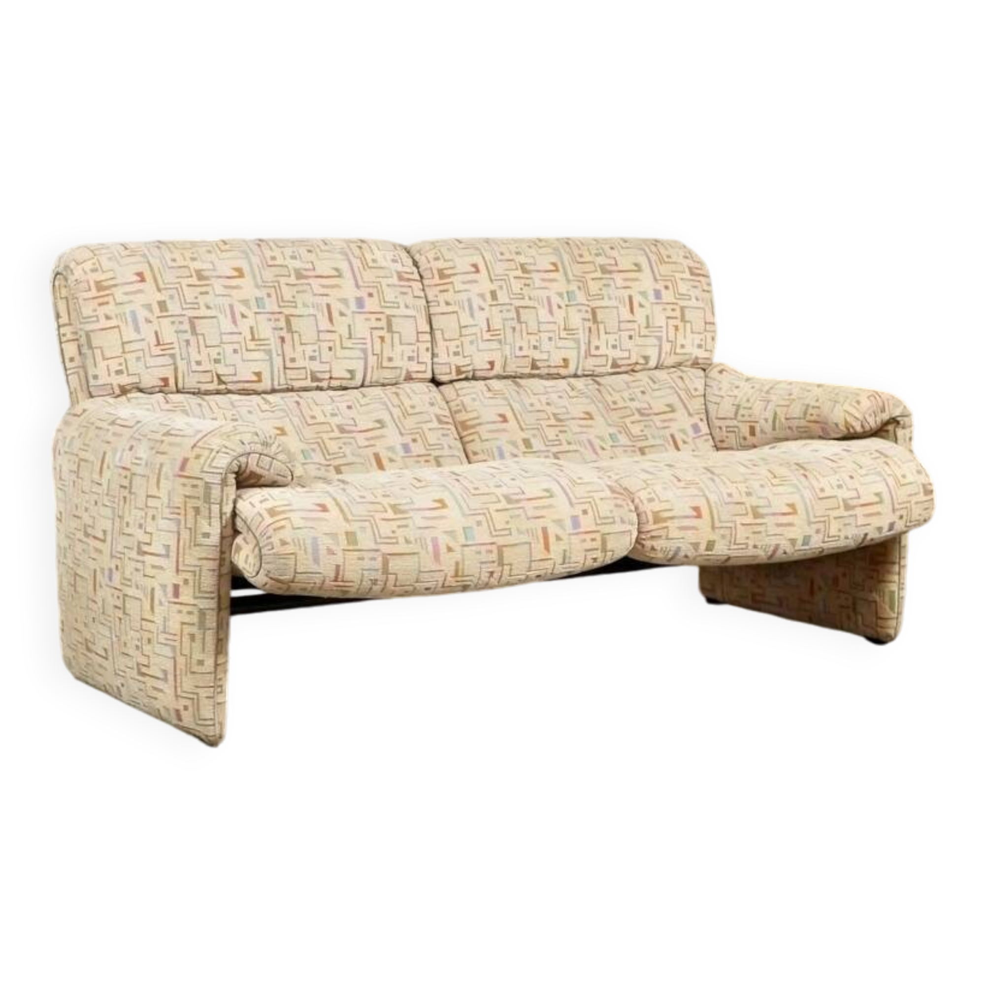 Strässle graphic sofa, 1980s