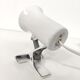 Spot lamp with clip Lita metal white 70s
