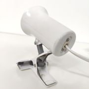 Spot lamp with clip Lita metal white 70s