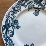 6 beautiful dessert plates Terre de fer Jules old man