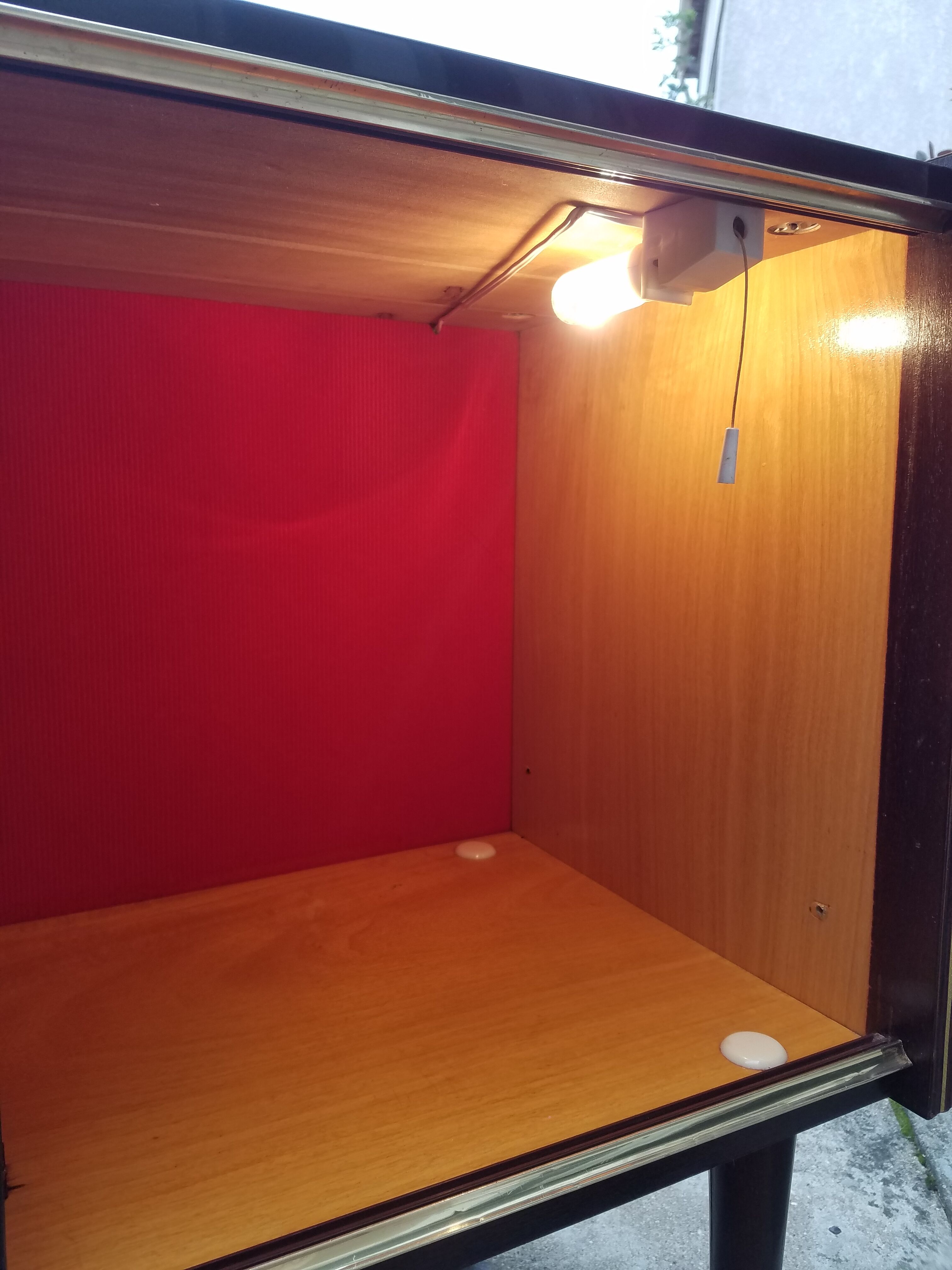 Furniture bar with wheels 70s