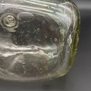 Vintage carafe from Verrerie de Biot in bubble glass with a round stopper.