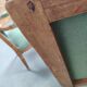 Pair of Louis XVI armchairs upholstered green velvet