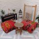 Handmade Berber pouf in wool 60 X 60 X 20 CM