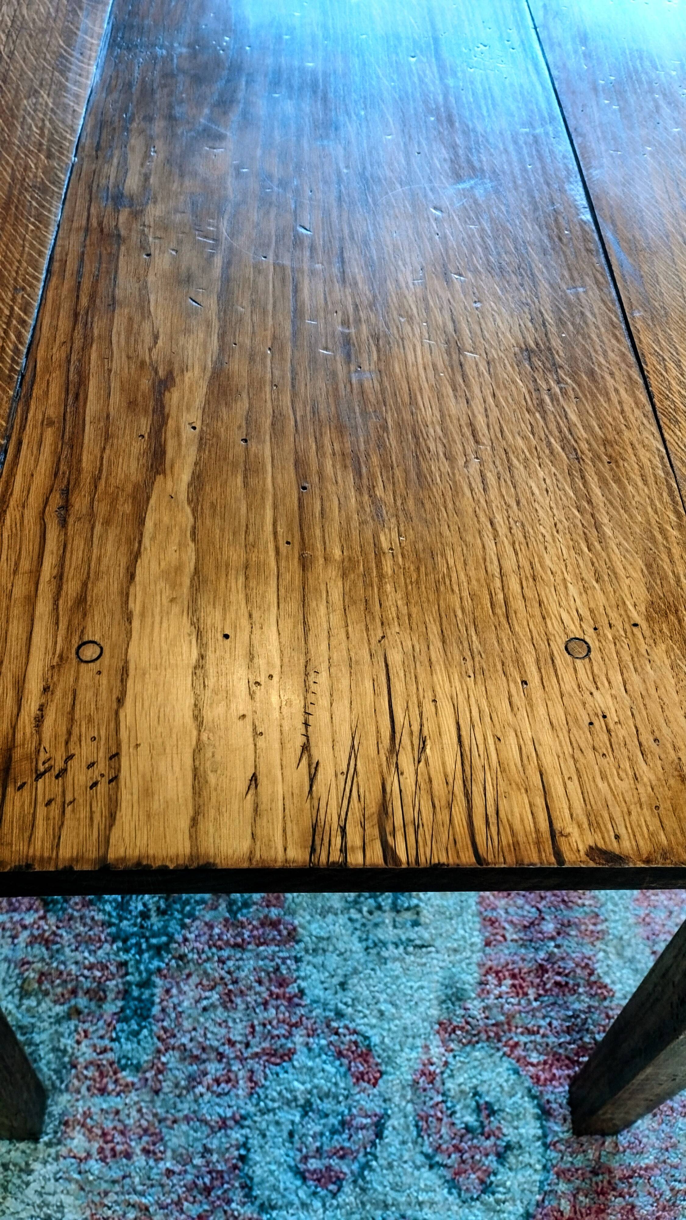 Farm table in sold oak