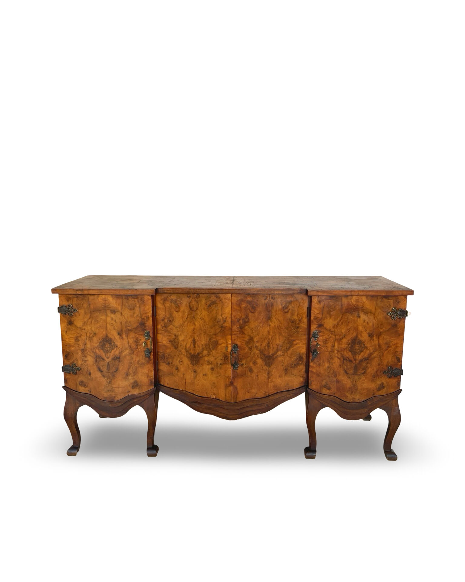 Walnut buffet, antique Italian, 1930s.