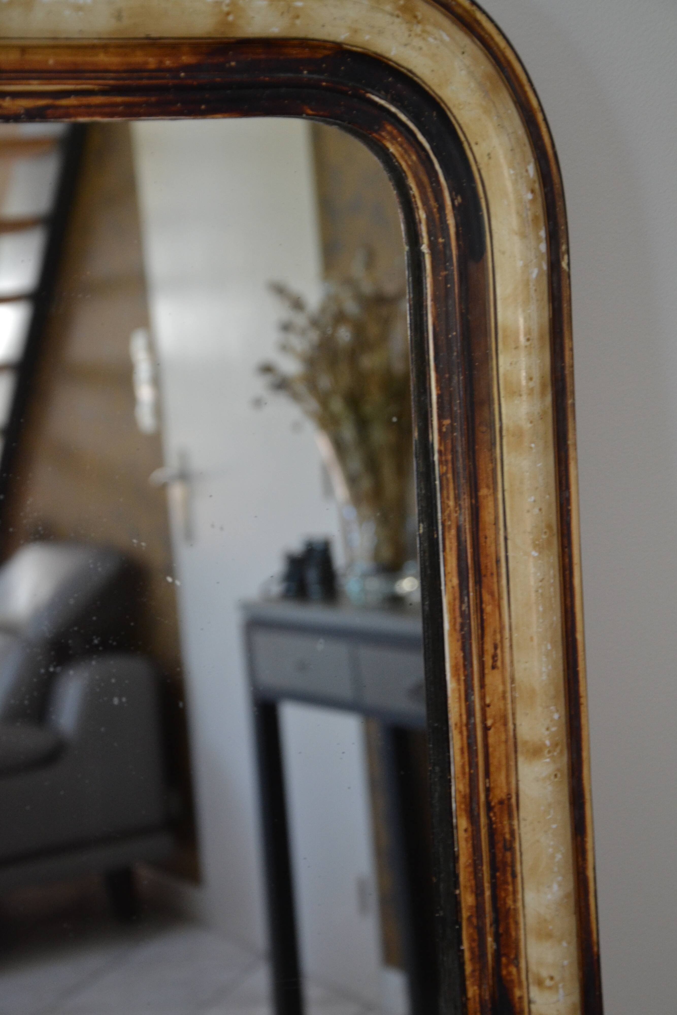 Ancien miroir Louis Philippe 58/47 cm