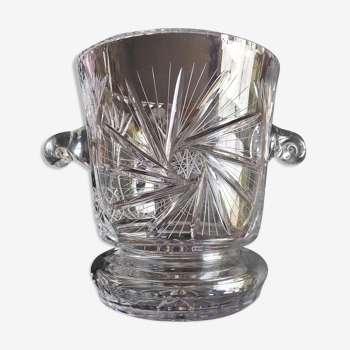 Chiseled crystal champagne bucket