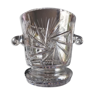 Chiseled crystal champagne bucket