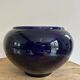 Ceramic cache-pot with bronze frame