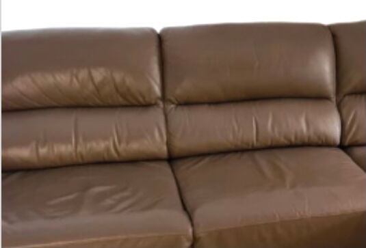 Leather corner sofa