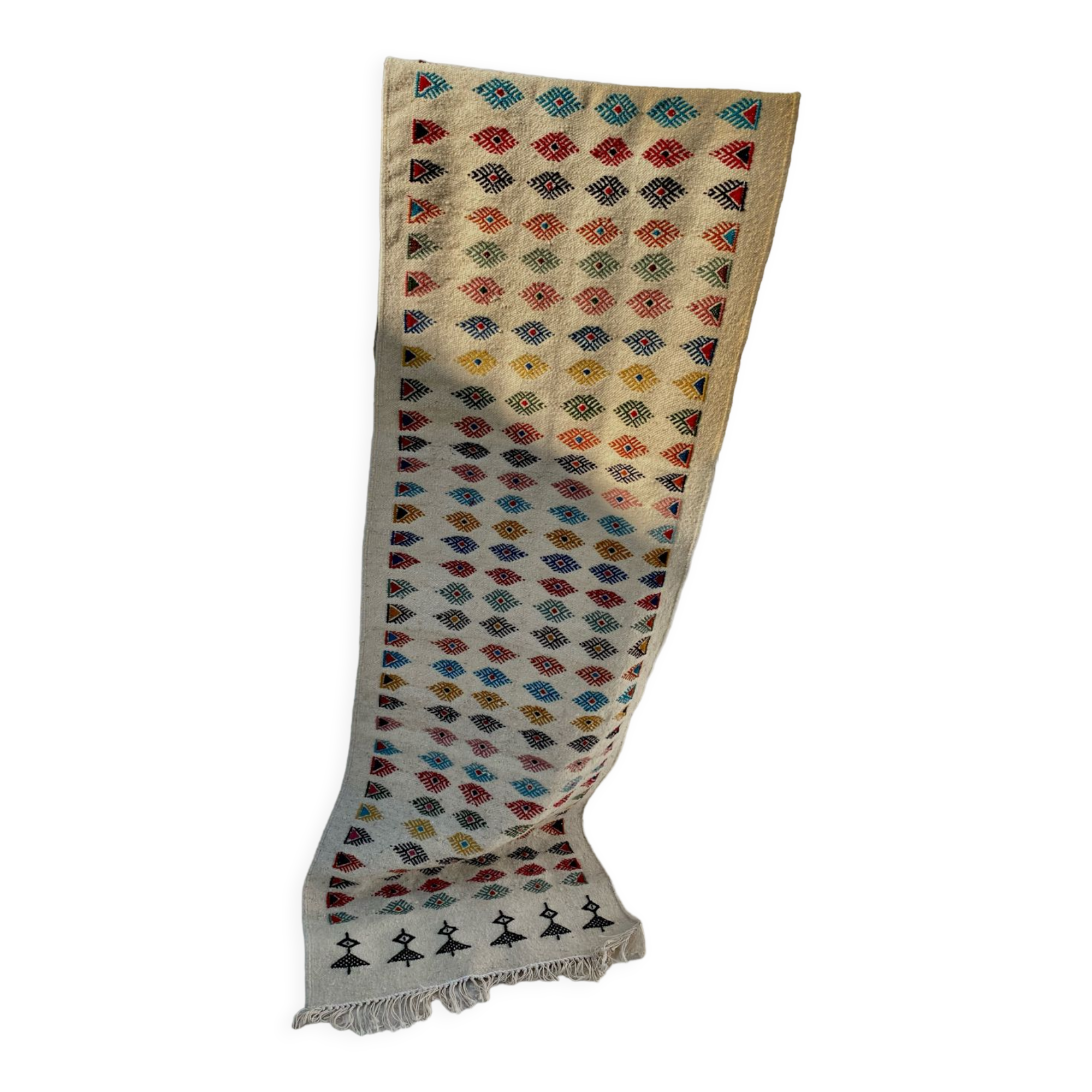 Berber corridor carpet in long wool