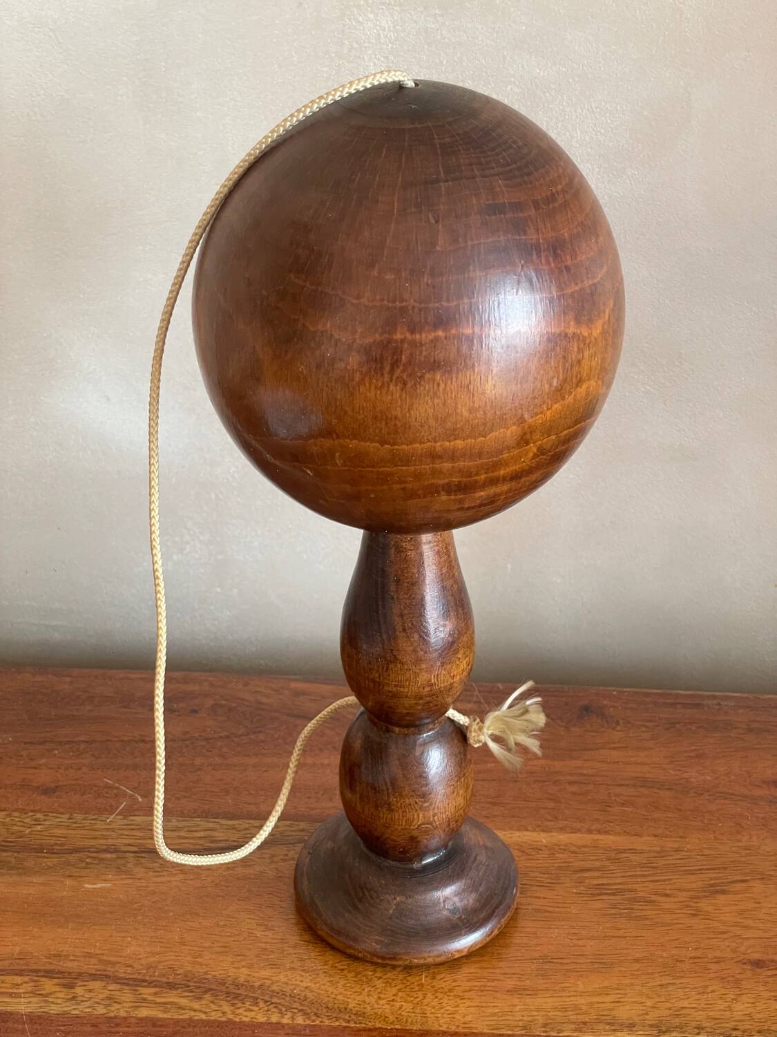 Large wooden cup and ball game