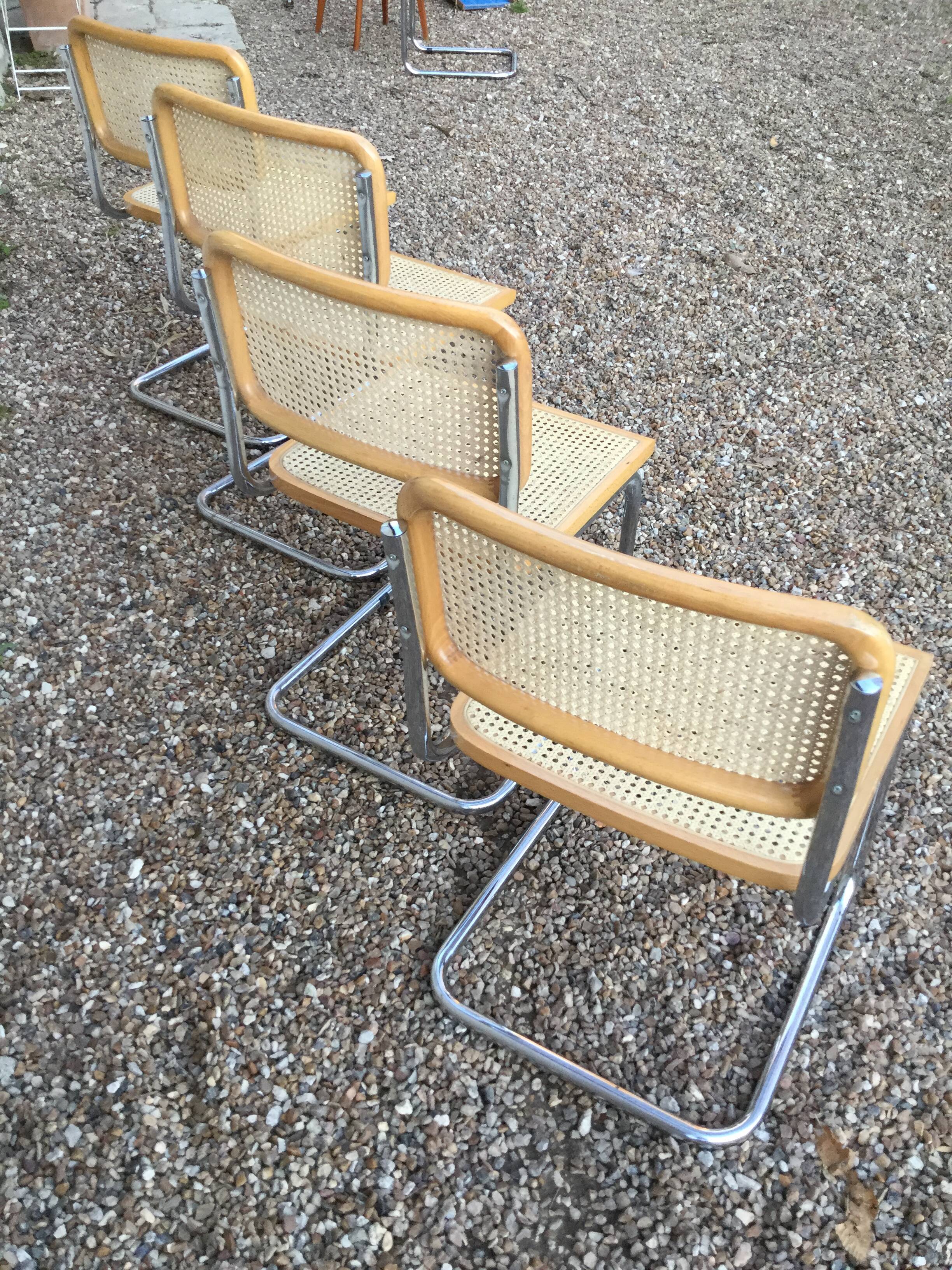 Set of four chairs Breuer B32