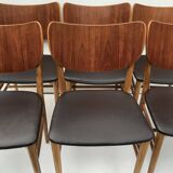 Danish Dining Chairs Set of 6 by Niels and Eva Koppel Slagelse Mobelfabric