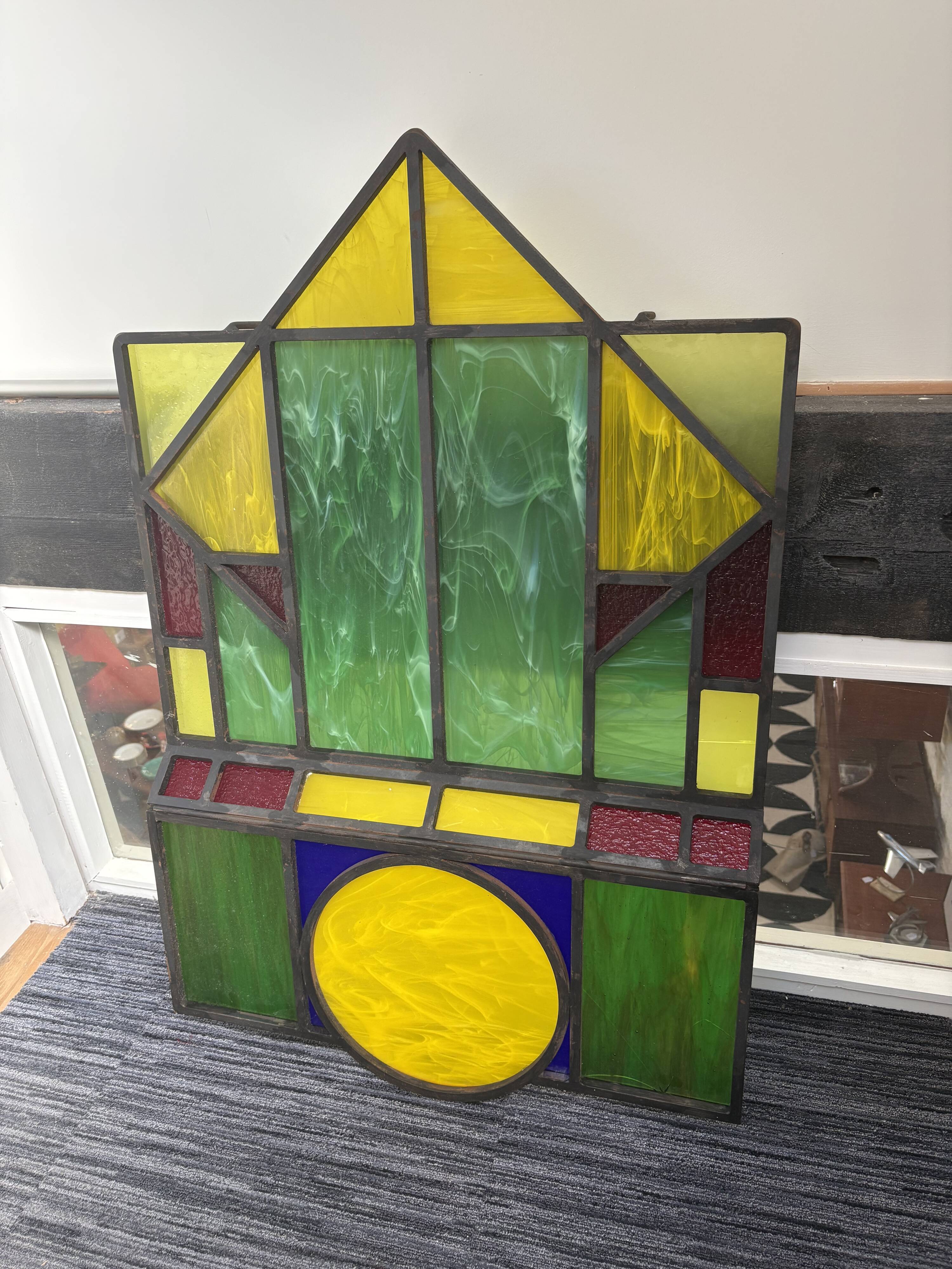 Handcrafted polychrome stained glass