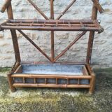 Colonial bamboo coat rack from the 20s/30s