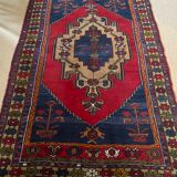 Ancient Berber wool carpet 117x198cm