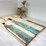 Handmade Moroccan Berber carpet 253 x 155 CM