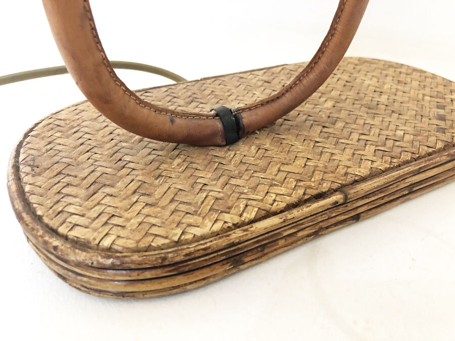 Rattan lamp and shells, 1930