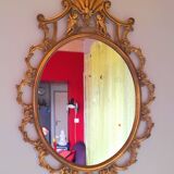 Baroque brass mirror