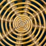 Vintage bamboo coffee table, Italy, 1960s