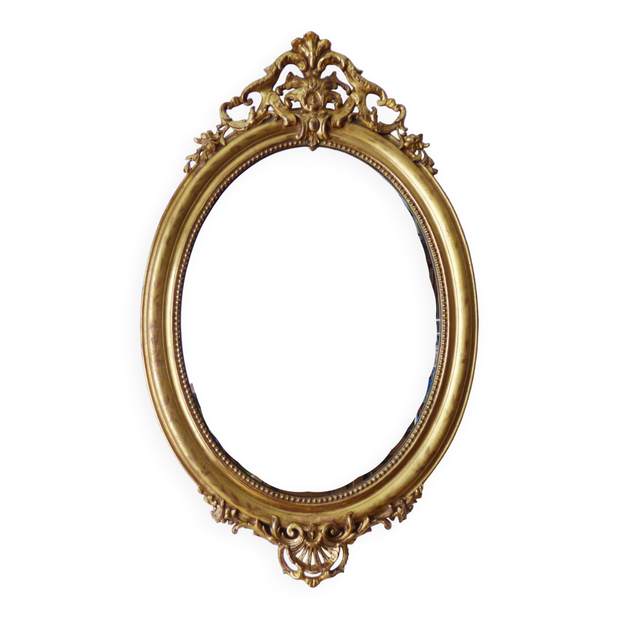 Antique Napoleonic Mirror with Gold Leaf