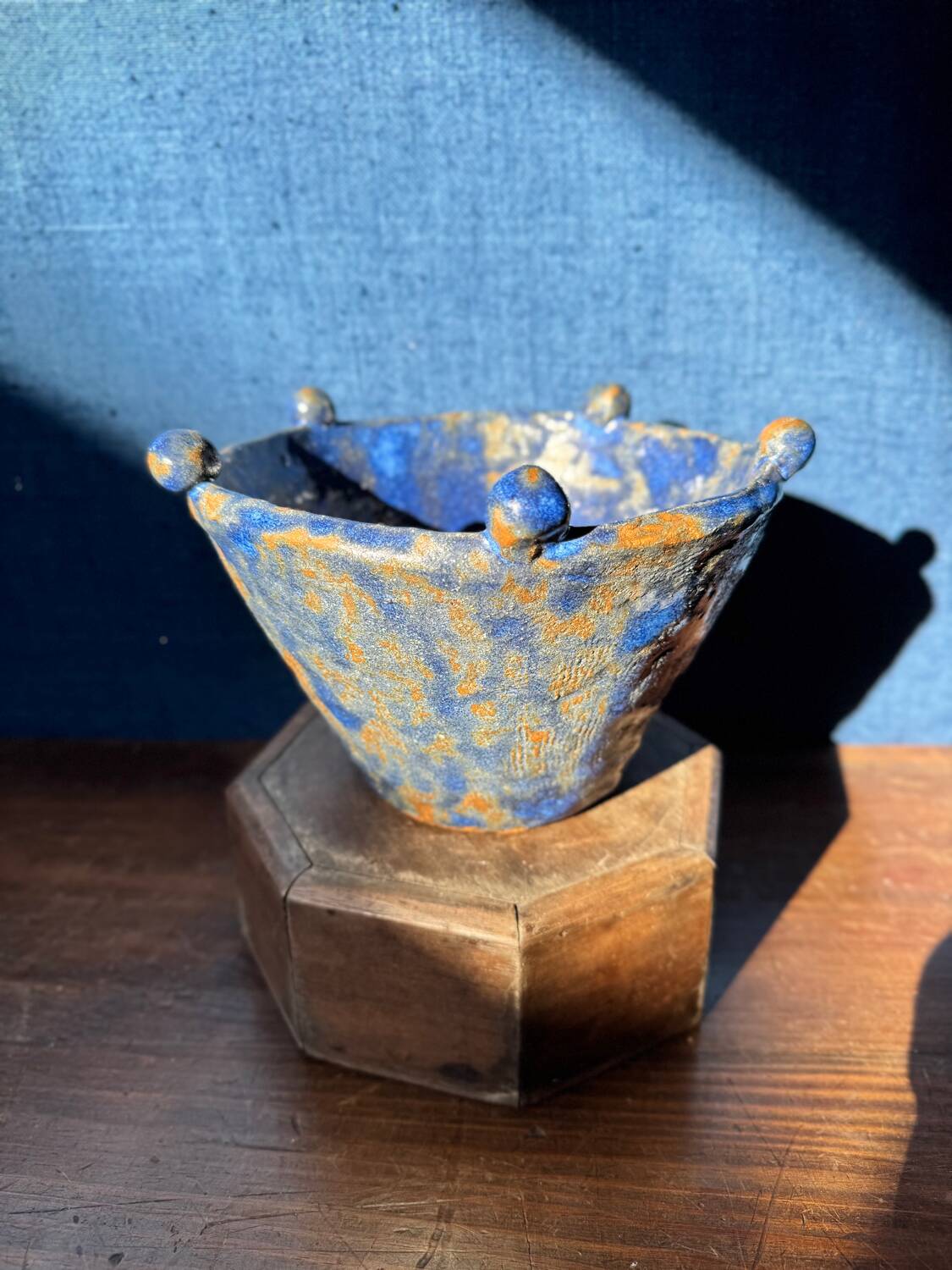 Art Deco enamelled ceramic pocket bowl Madoura Vallauris