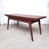 Teak liftable coffee table, Denmark - 1960